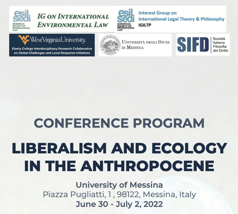 LIBERALISM AND ECOLOGY IN THE ANTHROPOCENE